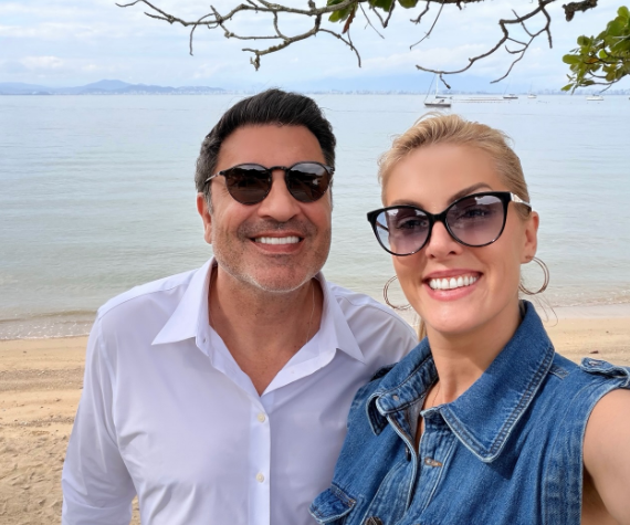 Ana Hickmann e Edu Guedes aparecem em clique apaixonante, e internautas comentam