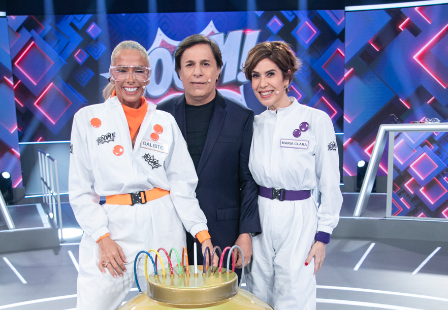 Adriane Galisteu e Maria Clara Gueiros se encontram em um divertido confronto no Boom!